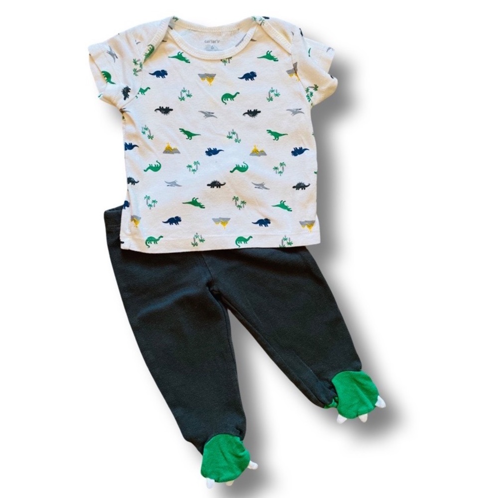 Carter’s Dino Toes 2 Piece Set 6M